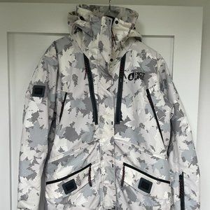 Men's Picture Organic White Camo Snow Jacket